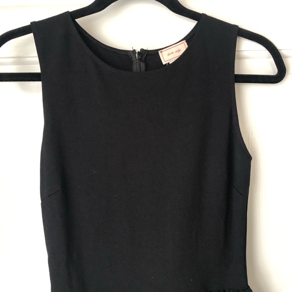 LOVE ADY womens small dress Black white stripes teacup sleeveless fit flare tank - Picture 7 of 13